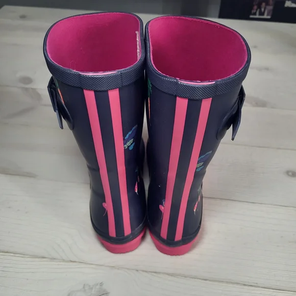 Joules Rain Boots Garden Vegetable Print Spring Cottagecore. - Picture 4 of 6